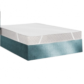 Protège Matelas Imperméable Molleton Coton 200g/m²  140x190 Plateau fond blanc
