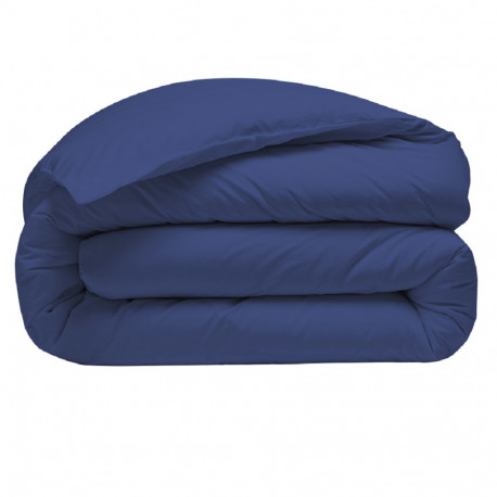 HDC percale 240x280cm + taies carré marine