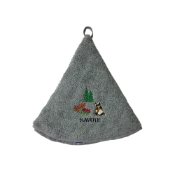 Essuie Main Rond Marmotte Gris