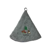 Essuie Main Rond Marmotte Gris