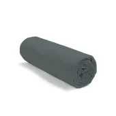 Drap housse uni 100% Coton 57 fils grand bonnet 30 cm - idéal pour s'accorder à vos housses de couette montagne - confort