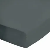 Drap housse uni 100% Coton 57 fils grand bonnet 30 cm - idéal pour s'accorder à vos housses de couette montagne - confort
