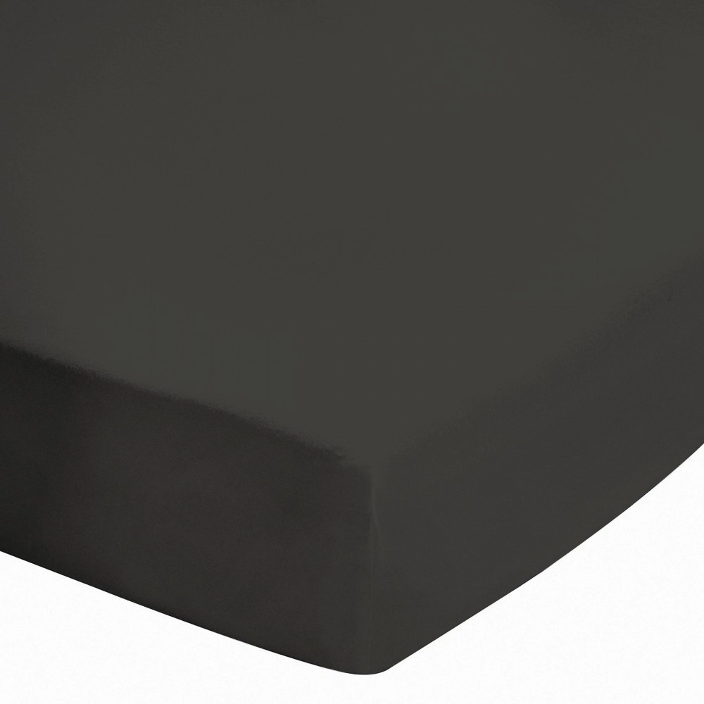 Drap housse uni 100% Coton 57 fils grand bonnet 30 cm - idéal pour s'accorder à vos housses de couette montagne - confort