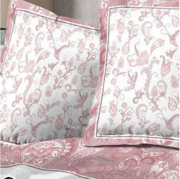 Parure de draps flanelle 4 pièces fleuris rosier