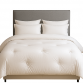 visuel sur fond blanc couette percale 500g 280x240 cm, couette chaude et blanche