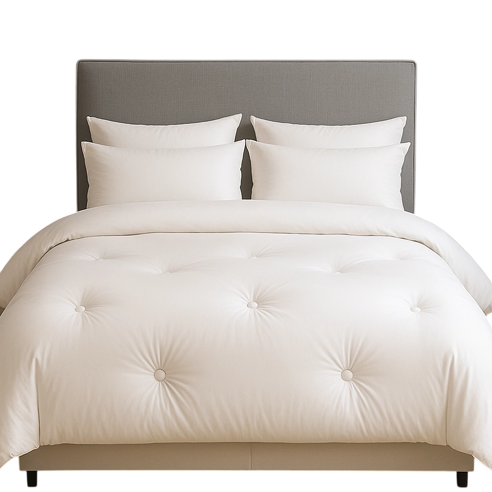 Couette chaude 500 g/m² 240x280 cm pour lit King Size - Garnissage fibre creuse, enveloppe percale - Spéciale hiver