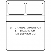 Picto lit grandes dimensions