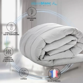 Couette Naturelle Tempérée 90% Duvet – 220g/m² - Fabrication Française- Légère et gonflante