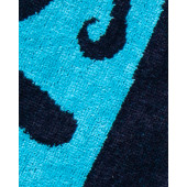 Visuel zoom détail coton jacquard, serviette van orange