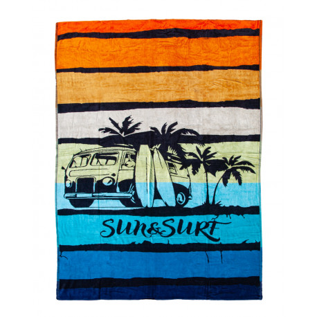 Visuel serviette de plage van orange, dégradé de couleur pastel