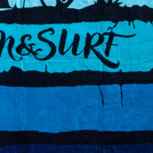 Visuel zoom détails serviette van orange