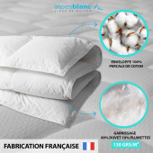 Composition de la couette été duvet 130g
