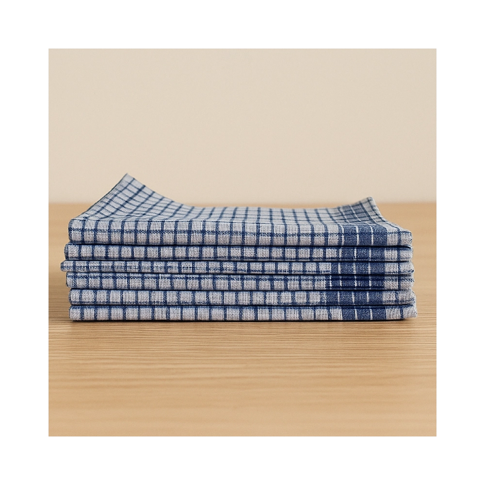 Lot de 6 Mouchoirs de Travail Homme – PAUL - 50x50 cm - 100% coton – Lavables, Doux et écologiques