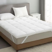 Surmatelas en plumes – Fabrication française – Confort hôtelier haut de gamme – Enveloppe percale 91 fils - Certifié Oeko-Tex®