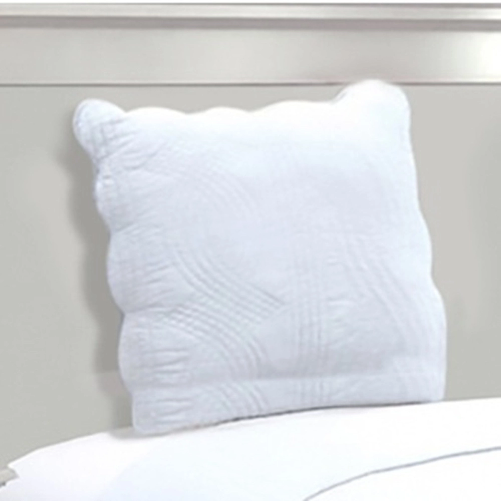 Couvre lit blanc 1 personne 180x240 cm + 1 taie 100% coton - Boutis lit simple ou Jeté de canapé