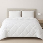 Couette synthétique lavable à 95° 240x220 cm - Fabrication française - Garnissage fibre creuse siliconée – Hygiénique