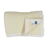 Couverture 100% Pure Laine Naturelle – Chaude, Douce et Respirante - Idéale pour l’Hiver, Fabrication Française