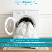 Couette naturelle 4 saisons Jumelable Fabriquée en France – 2 couettes duvet 130 g/m² - Légère, chaude et gonflante
