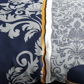 Détails de la housse de couette ARABESQUE 220x240  cm 100% Coton 57 fils