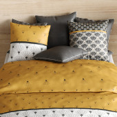 Taies housse de couette 220x240 cm - Léo pur coton