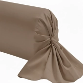 Taie de traversin 45x230 cm en coton 57 fils/cm² doux et résistant - Fabrication française - Pour traversins 160 et 180 cm