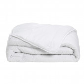 Couette blanche légère été anti-transpiration pliée