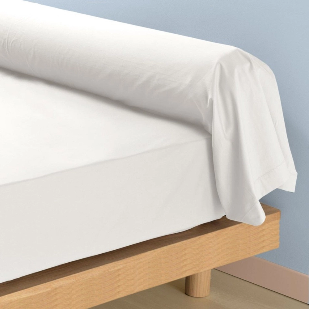 Protège traversin 45x230 cm coton molleton 200g - Sous-taie absorbante et respirante, protection pour traversins 160 et 180 cm
