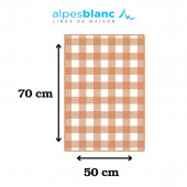 Dimensions torchon de cuisine montagne gris