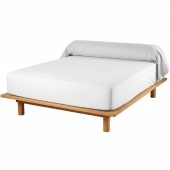 Taie de traversin 45x230 cm en coton 57 fils/cm² doux et résistant - Fabrication française - Pour traversins 160 et 180 cm