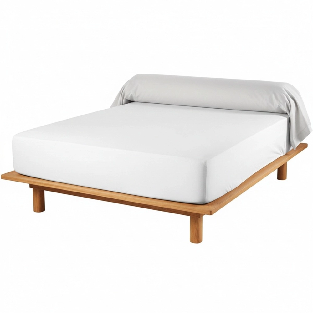 Taie de traversin 45x230 cm en coton 57 fils/cm² doux et résistant - Fabrication française - Pour traversins 160 et 180 cm