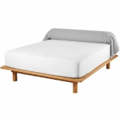 Taie de traversin 45x230 cm en coton 57 fils/cm² doux et résistant - Fabrication française - Pour traversins 160 et 180 cm