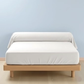 Protège traversin 45x230 cm coton molleton 200g - Sous-taie absorbante et respirante, protection pour traversins 160 et 180 cm
