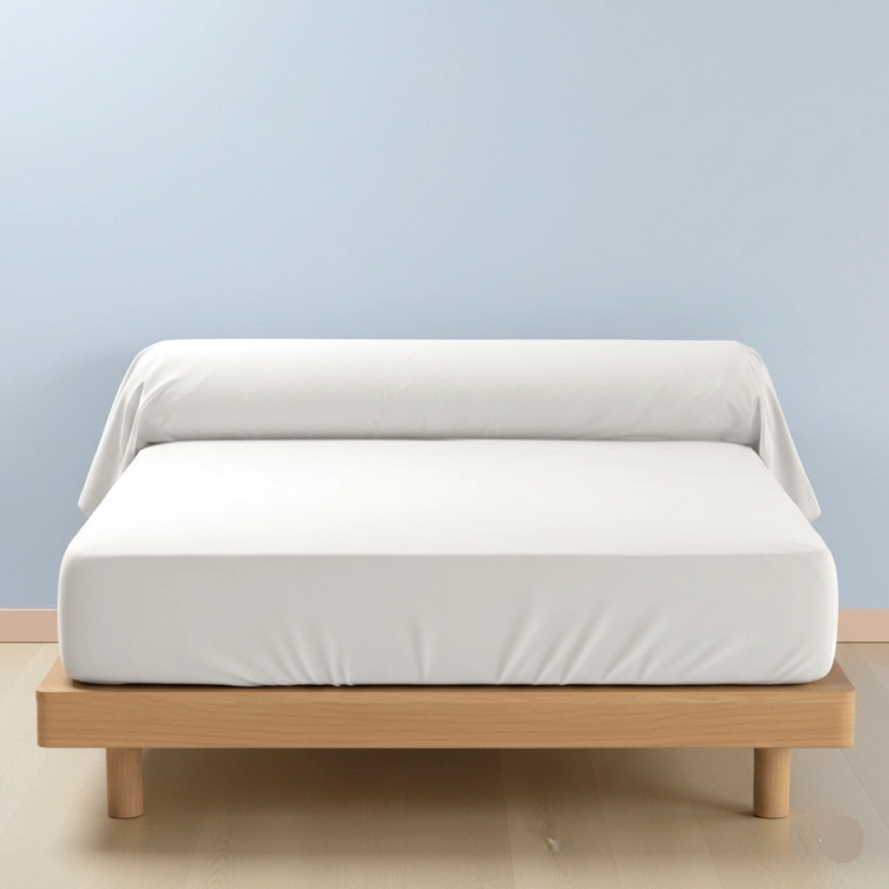 Protège traversin 45x230 cm coton molleton 200g - Sous-taie absorbante et respirante, protection pour traversins 160 et 180 cm