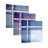Lot de 12 mouchoir en tissu Adrien coton jumel 44x44 cm réutilisables et élégants pour usage quotidien