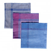 Lot de 12 mouchoirs Arnaud 44x44 cm en coton jumel - Mouchoirs en tissu homme élégants, doux, résistants et lavables