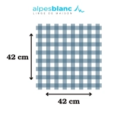 Lot de 12 mouchoirs Gauthier 42x42 cm 100% coton jumel - Mouchoirs homme à carreaux - Durables, doux et réutilisables