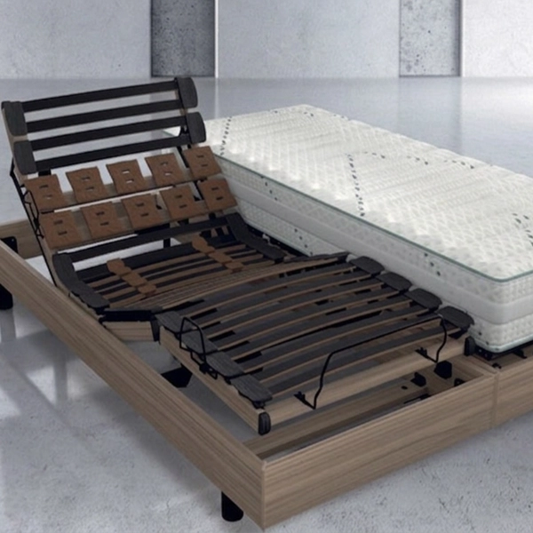 Sommier relaxation 2x80x200 cm tête et pieds relevables