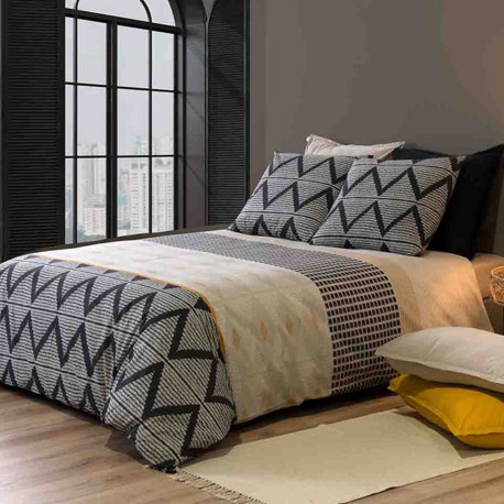 Housse de couette CERVIN 140x220 100% Coton - 57 fils -1 place