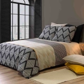 Housse de couette CERVIN 140x200 100% Coton - 57 fils -1 place