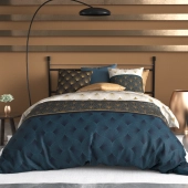 Housse de couette OPALE avec taies 100% coton 57 fils/cm² différentes dimensions