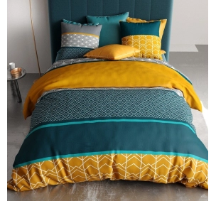 Housse de couette LUPIN 220x240cm 100%Coton 57 fils/cm²