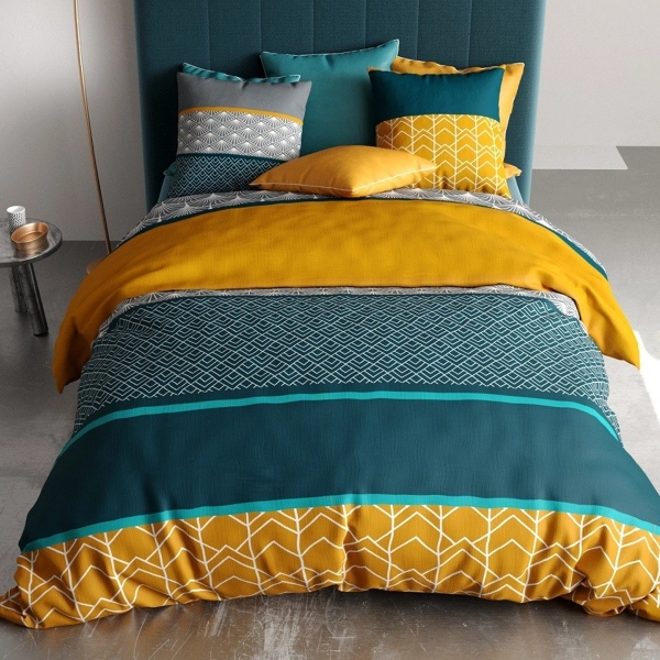 Housse de couette LUPIN 220x240cm 100%Coton 57 fils/cm²