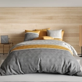 Housse de Couette 100% Coton 240x260 cm avec 2 taies carrées Balmaz
