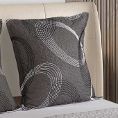 Couvre lit boutis Eclipse Gris 220x240 cm vendue avec 2 taies 65x65 cm assorties