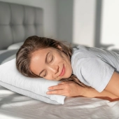 Oreiller Valan double couches en plumes et duvet - Fabrication française - Ultra moelleux - Souple ou Plat