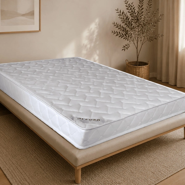 Matelas accord 18cm sur sommier, fond d'ambiance