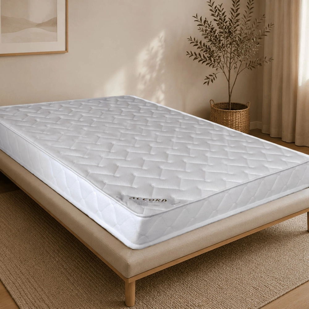 Matelas Accord 18 cm Moelleux et Équilibré | Mousse Polyuréthane 35kg/m³ Hypoallergénique Réversible | Fabriqué en France