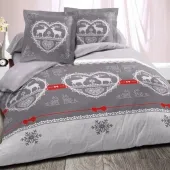 Drap housse uni 100% Coton 57 fils grand bonnet 30 cm - idéal pour s'accorder à vos housses de couette montagne - confort