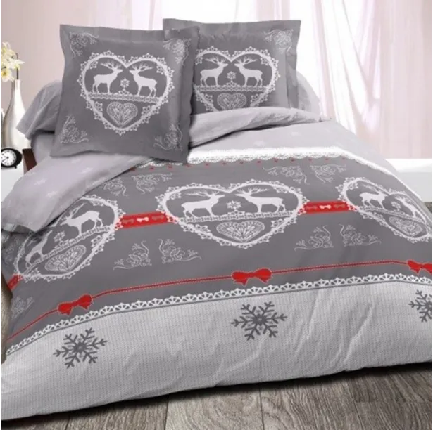 Drap housse uni 100% Coton 57 fils grand bonnet 30 cm - idéal pour s'accorder à vos housses de couette montagne - confort