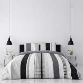 Housse de couette Géométrique gris